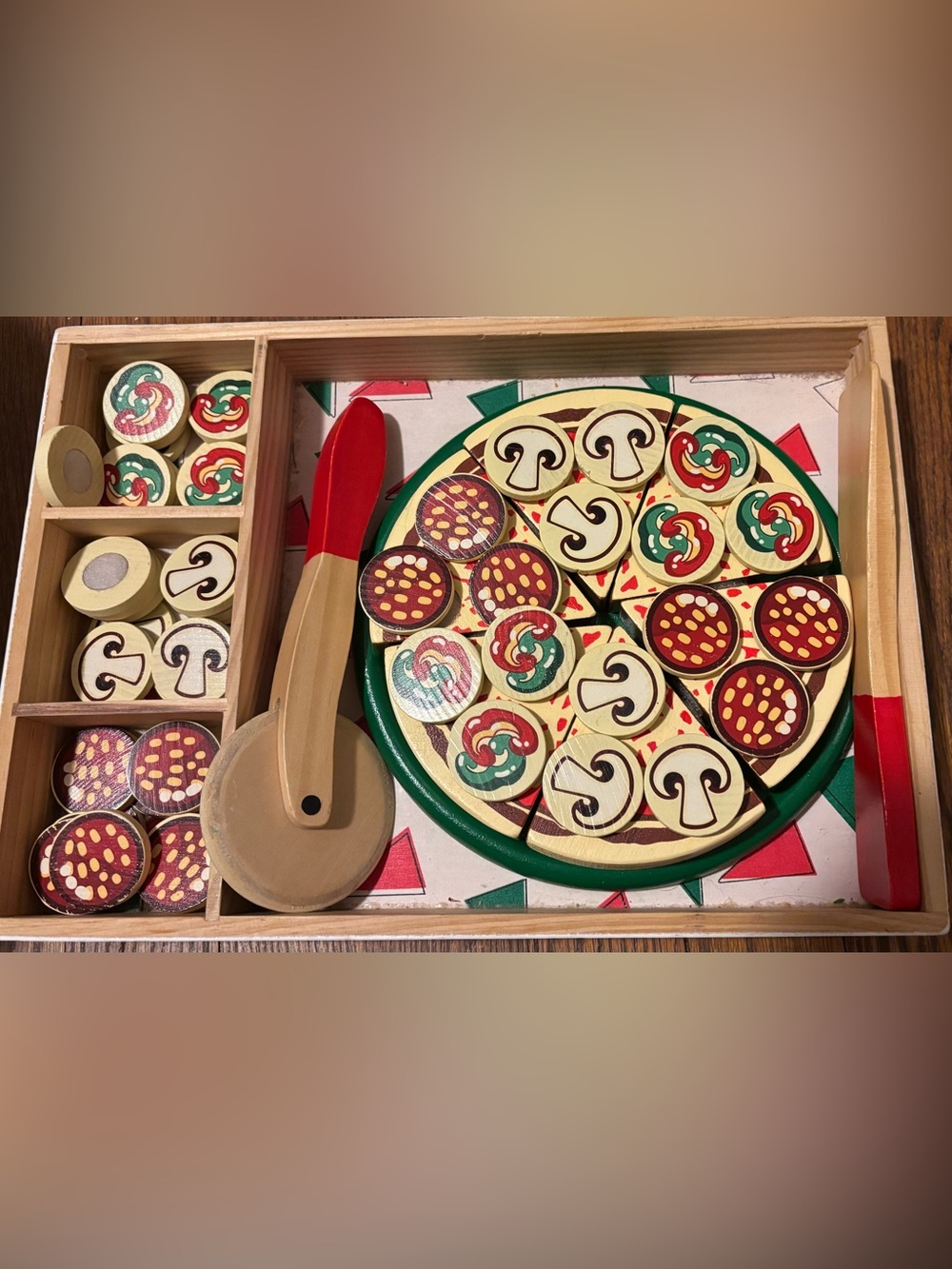 Melissa & Doug Wooden Pizza Playset
